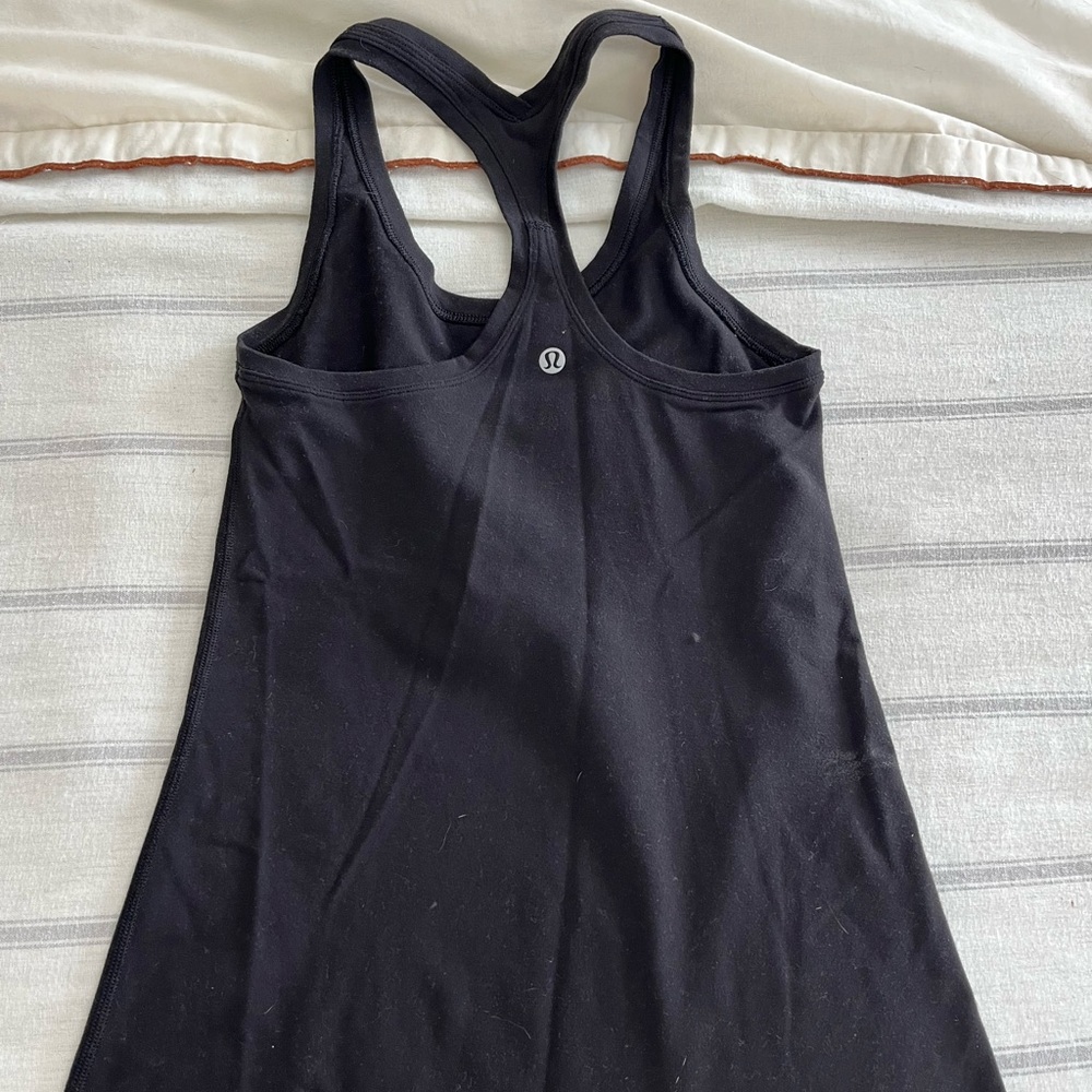 lululemon black tank top size 2